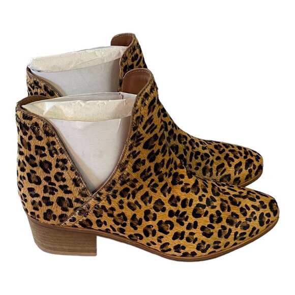 Coconuts By Matisse BECCA Womens Leopard Print Ankle Boots Pull On Size 7M - Picture 2 of 10